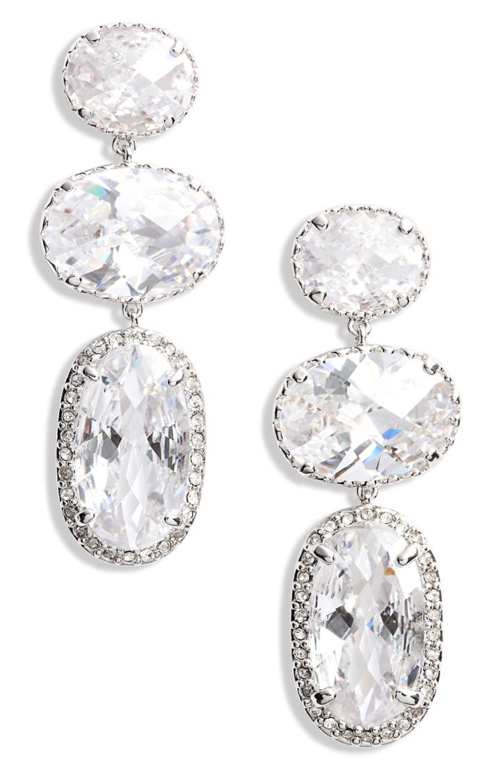 Women's Nordstrom Triple Stone Drop Earrings