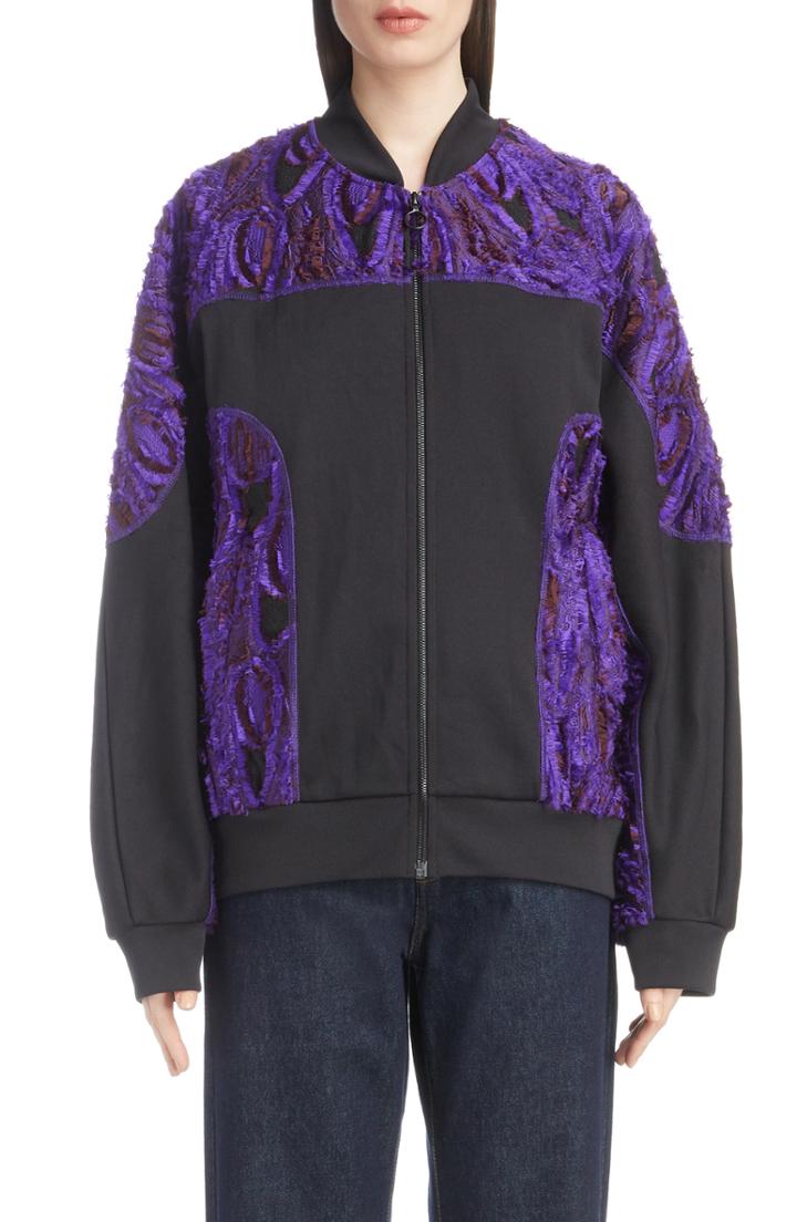 Women's Dries Van Noten Textured Bomber Jacket