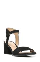 Women's Naturalizer Caitlyn Perforated Ankle Strap Sandal .5 N - Black