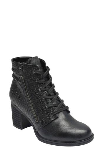 Women's Rockport Cobb Hill Natashya Lace-up Bootie M - Black