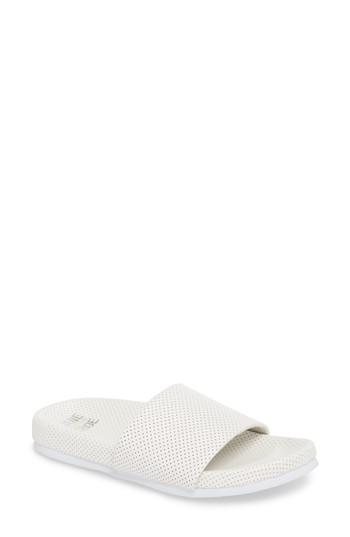 Women's Jane And The Shoe Julie Slide Sandal M - White