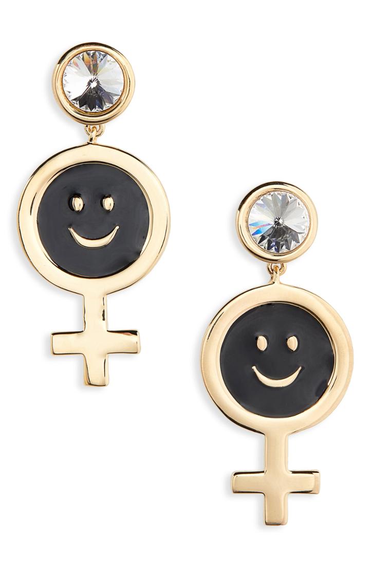 Women's Jiwinaia Mini Female Smiley Earrings