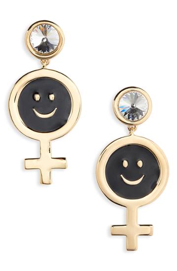 Women's Jiwinaia Mini Female Smiley Earrings