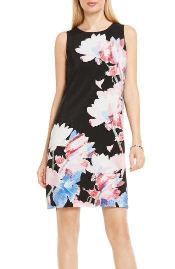 Women's Vince Camuto Poetic Bouquet Shift Dress - Black