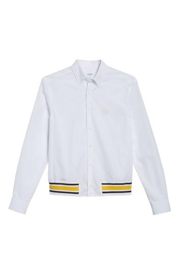 Men's Loewe Blouson Hem Shirt Eu - White