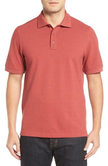 Men's Nordstrom Men's Shop Classic Regular Fit Oxford Pique Polo - Red