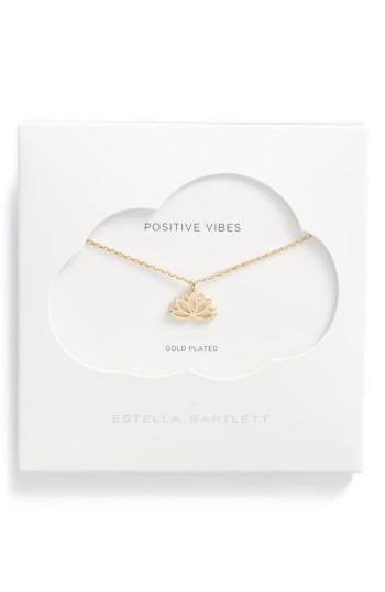 Women's Estella Bartlett Lotus Leaf Pendant Necklace