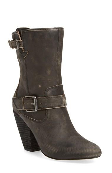 Women's Corso Como 'somers' Mid-calf Buckle Strap Boot .5 M - Black