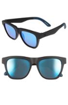Men's Toms Dalston 54mm Sunglasses - Matte Black Blue Mirror