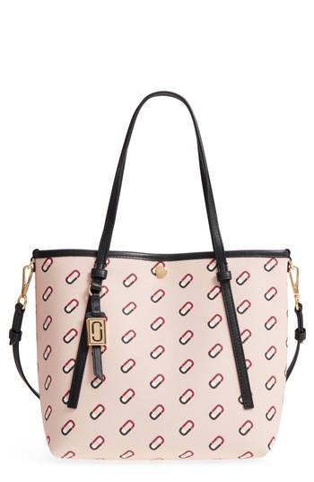 Marc Jacobs Logo Scream Faux Leather Tote - Pink