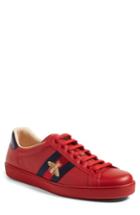 Men's Gucci New Ace Sneaker .5us / 7.5uk - Red