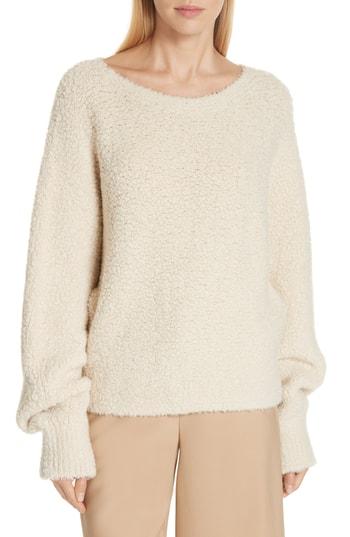 Women's Vince Teddy Crop Sweater - Beige