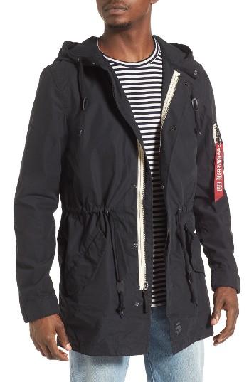 Men's Alpha Industries Diplomat Fishtail Parka - Black