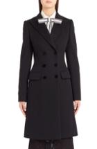 Women's Dolce & Gabbana Double Breasted Wool & Cashmere Coat Us / 40 It - Black