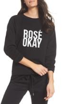 Women's Brunette The Label Rose Okay Sweatshirt - Black