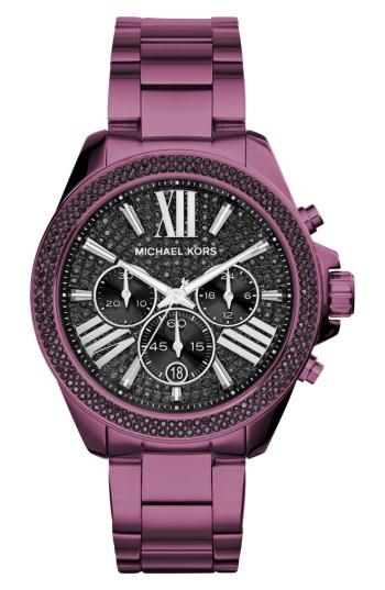 Women's Michael Kors Wren Pave Chronograph Bracelet Watch, 41.5mm