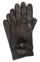 Men's John Varvatos Star Usa Deerskin Driving Gloves - Black