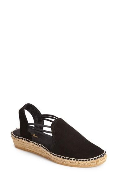 Women's Toni Pons 'nuria' Suede Sandal Eu - Black