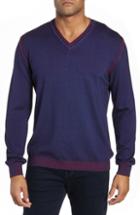 Men's Bugatchi Wool Blend Sweater - Blue
