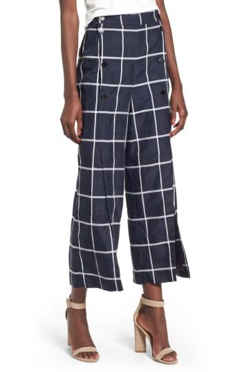 Women's J.o.a. Checkered Wide Leg Pants