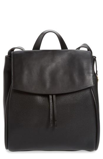 Skagen Ebba Leather Backpack - Black