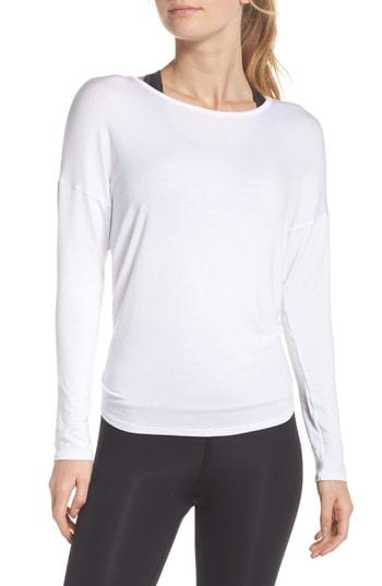 Women's Beyond Yoga Tie Back Pullover - White