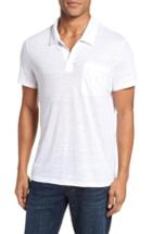 Men's Vilebrequin Linen Slub Jersey Linen Polo - White