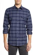 Men's Nordstrom Men's Shop Lumber Regular Fit Check Flannel Shirt - Blue