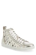 Men's Jimmy Choo Colta Star Embossed High Top Sneaker Us / 39eu - Metallic