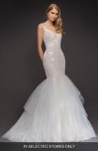 Women's Blush By Hayley Paige Fern Lace & Tulle Mermaid Gown, Size In Store Only - Ivory