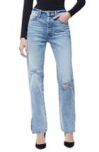 Women's Good American Good Boy Ripped Boyfriend Jeans - Blue