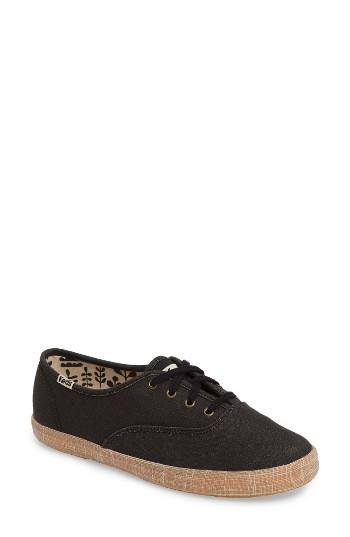 Women's Keds Champion - Burlap Foxing Sneaker .5 M - Black
