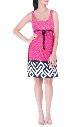 Women's Olian Maternity Tank Dress - Pink