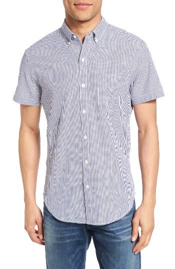 Men's Bonobos Slim Fit Print Sport Shirt - Blue
