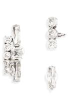 Women's Saint Laurent Set Of 3 Crystal Stud Earrings