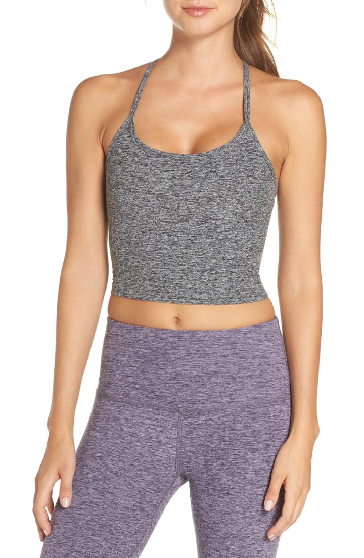 Women's Beyond Yoga Space Dye Slim Racerback Crop Tank