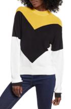 Women's Madewell Inland Stripe Turtleneck Sweater, Size - Grey