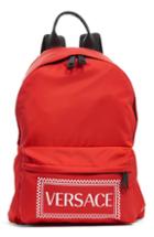 Versace Logo Nylon Backpack -
