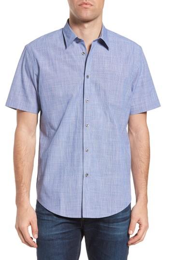 Men's Coastaoro Savas Fit Sport Shirt, Size Small - Blue