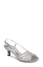 Women's David Tate Sizzle Slingback Sandal .5 M - Grey