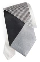 Men's Burberry Clinton Check Silk Tie, Size - Grey
