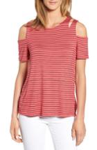 Women's Caslon Cold Shoulder Tee - Coral