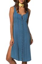 Women's O'neill Jodie Stripe Chambray Dress - Blue