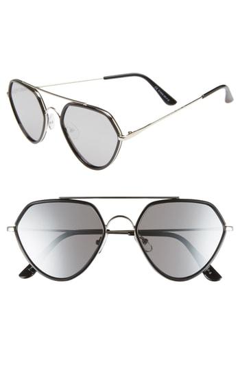 Women's Bp. 55mm Aviator Sunglasses - Silver/ Black