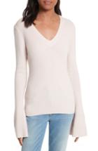 Women's Rebecca Minkoff Stevie Bell Sleeve Sweater, Size - Pink
