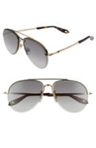 Women's Givenchy 62mm Oversize Aviator Sunglasses - Gold