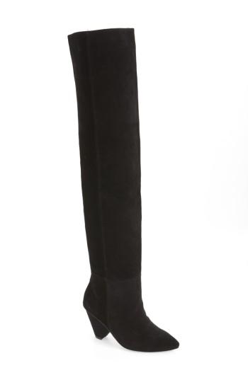 Women's Jeffrey Campbell Senita Over The Knee Boot .5 M - Black