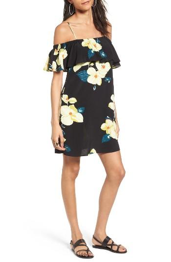 Women's Bp. Ruffle Cold Shoulder Dress