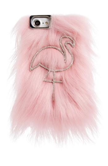 Skinny Dip Candy Flamingo Iphone 6/6s & 7 Faux Fur Case -