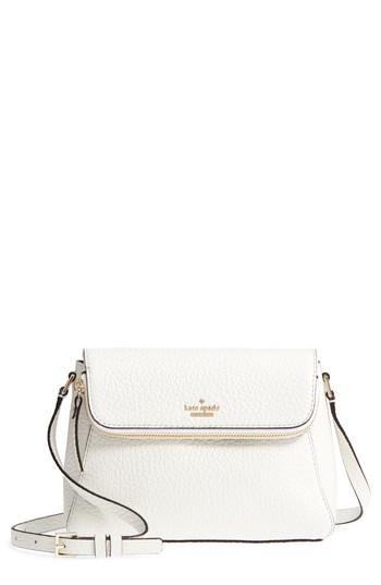Kate Spade New York Carter Street - Berrin Leather Crossbody Bag - White